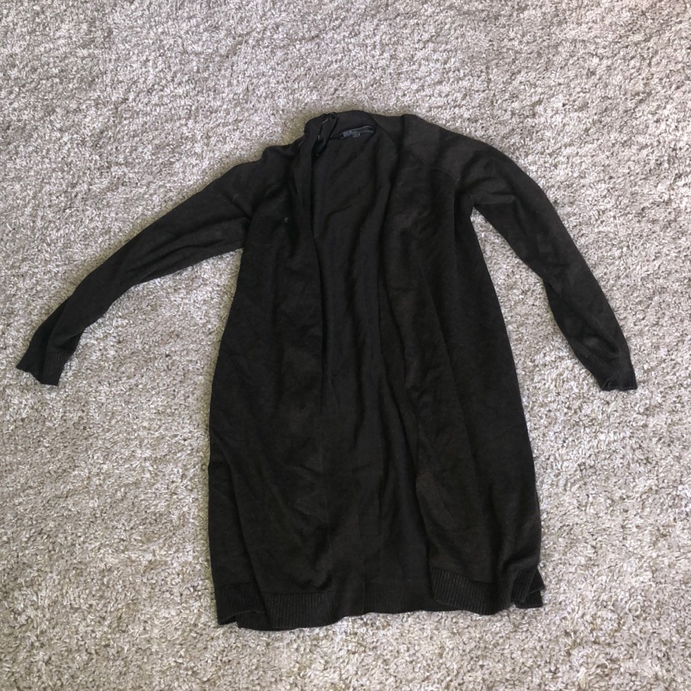 Brown long cardigan